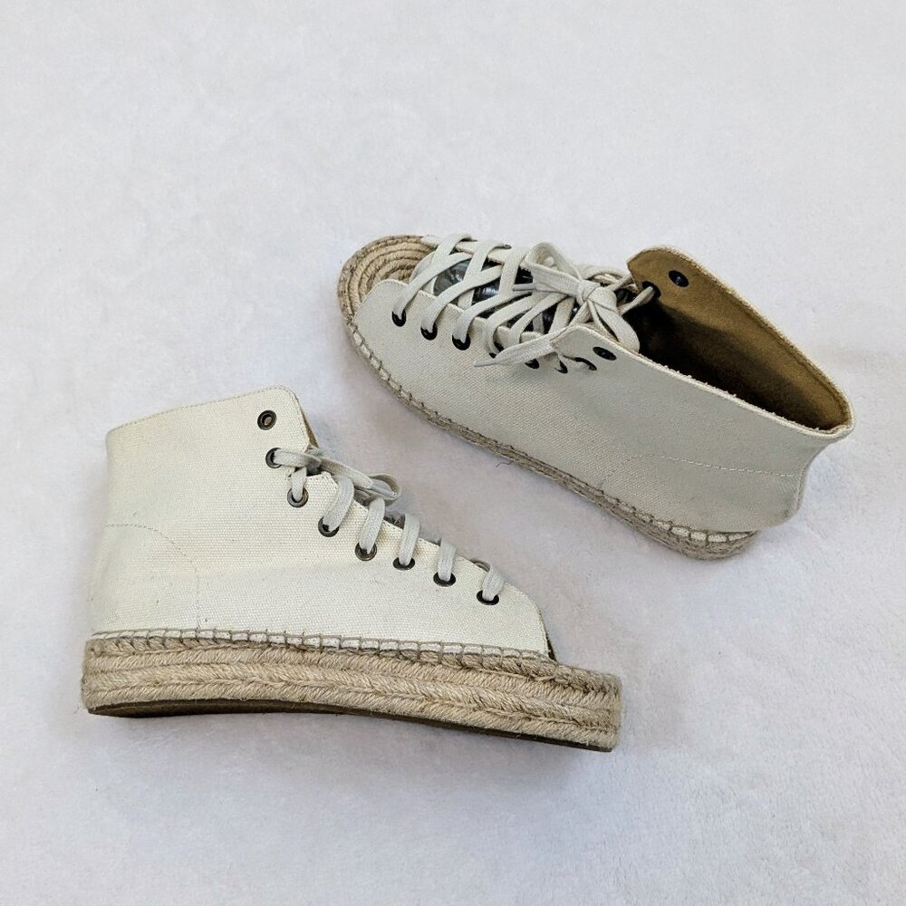 Urban Outfitters Canvas Espadrille Lace Up Sandals